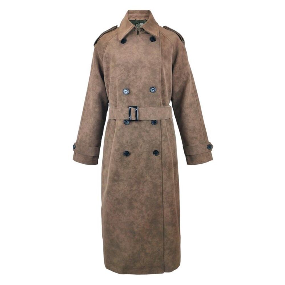 Biba Womens/Ladies Faux Leather Trench Coat / Chocolate